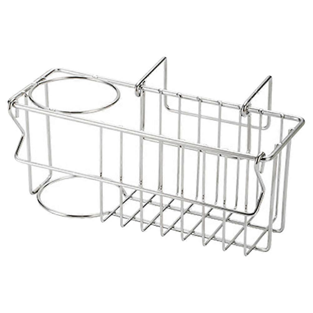 Multi-functional Sponge Holder Rack For Kitchen Organization Silver Stainless Steel 1Pack