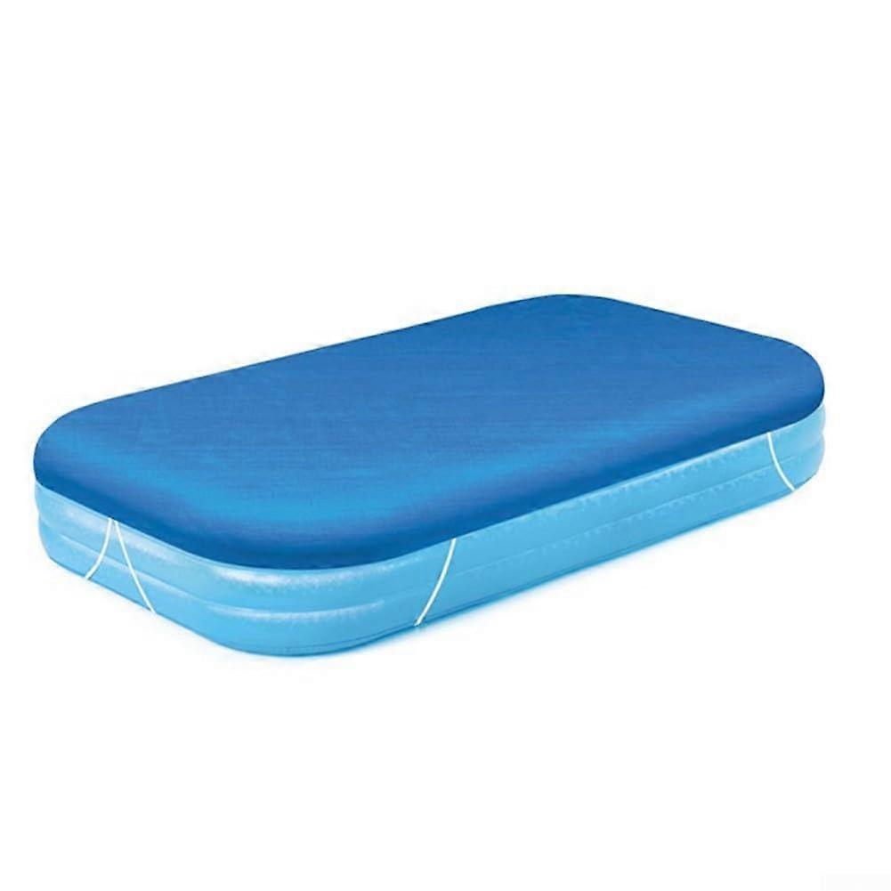 Rectangular Pool Cover 262 x 175 cm with Safety Locking Design, Durable PE Construction, Debris Protection