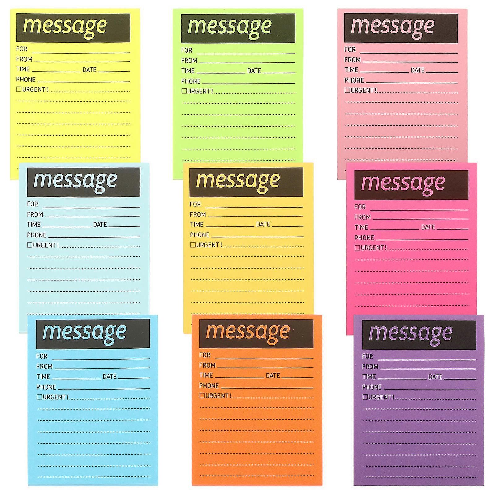 Multi-Function Message Pads Daily Use Memo Pads 4Pcs 9 Books Assorted
