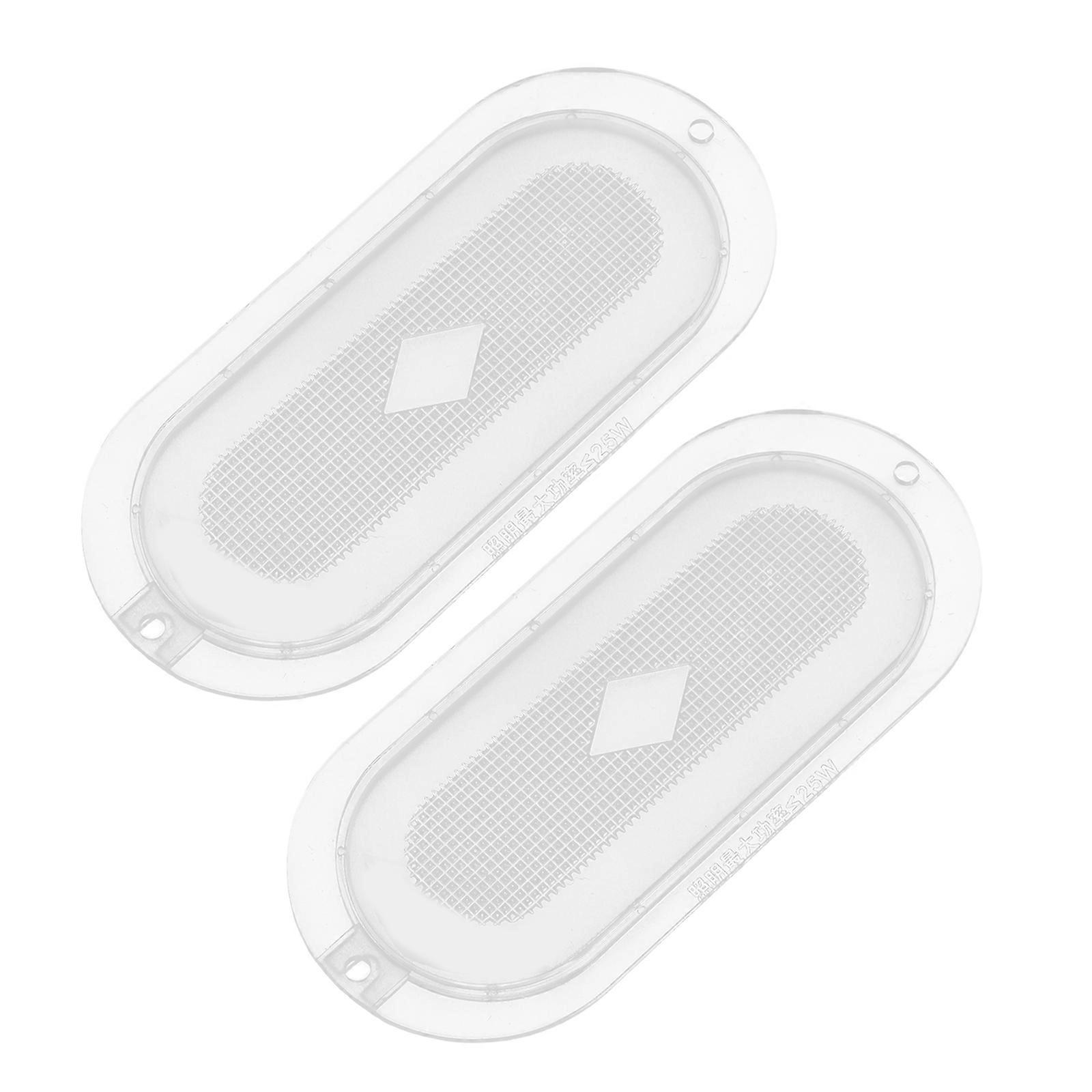 Kitchen Range Hood Light Covers Transparent Replacement 4Pairs Plastic