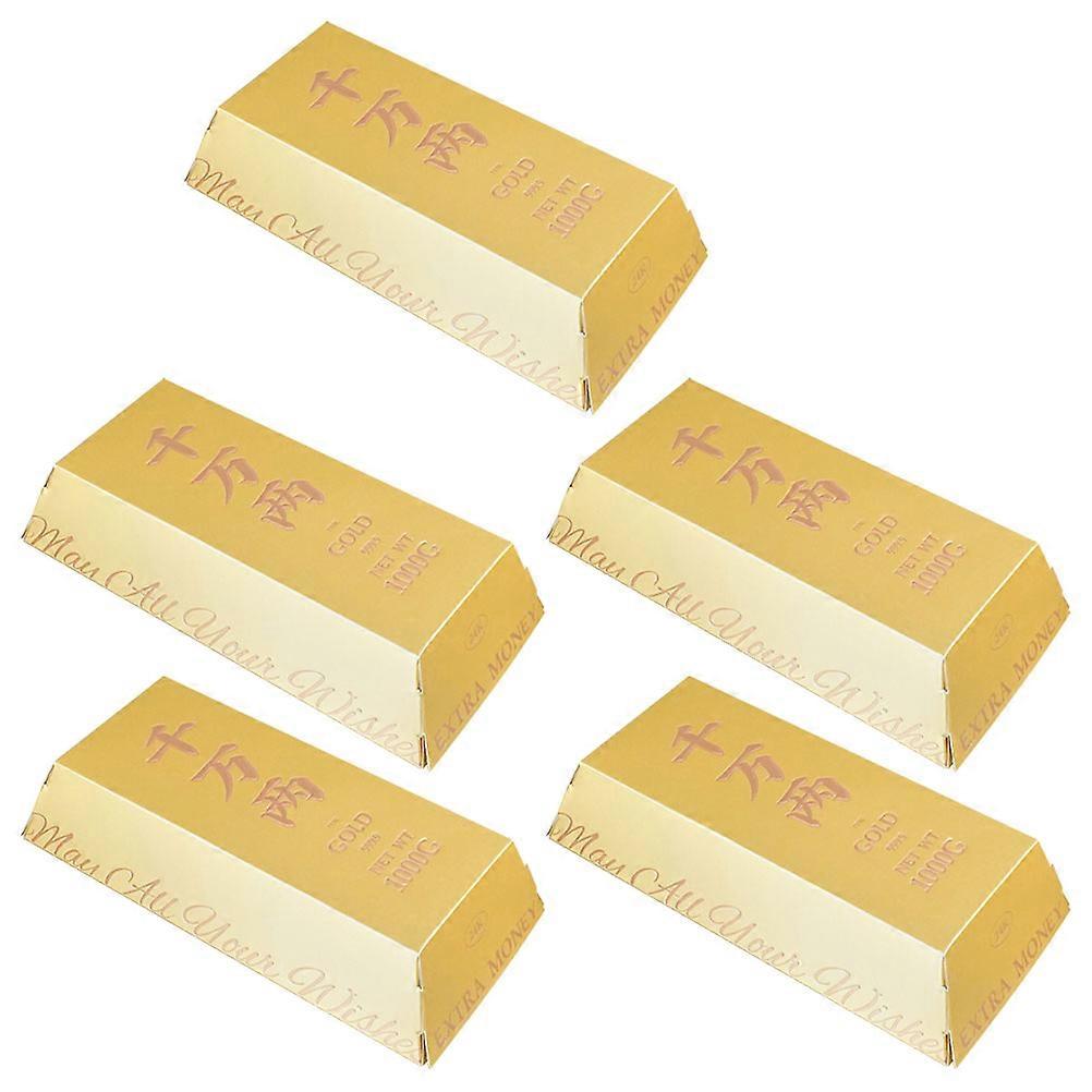 Paper Gold Bar Candy Boxes Multi-Function Storage 25Pcs for Gift Presentation