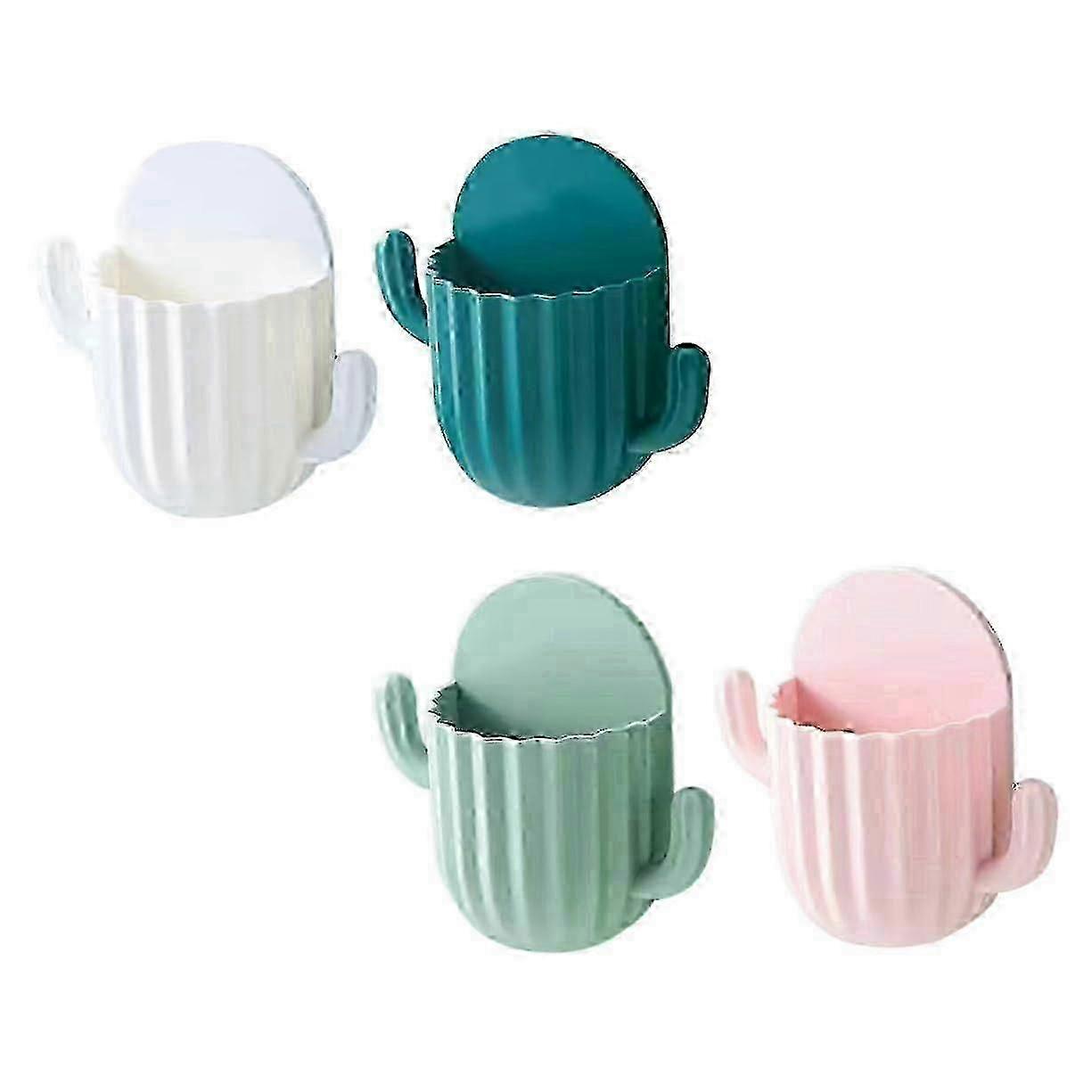 4-Pack Stylish Wall Mount Storage Solution for Cactus Pots & Planters