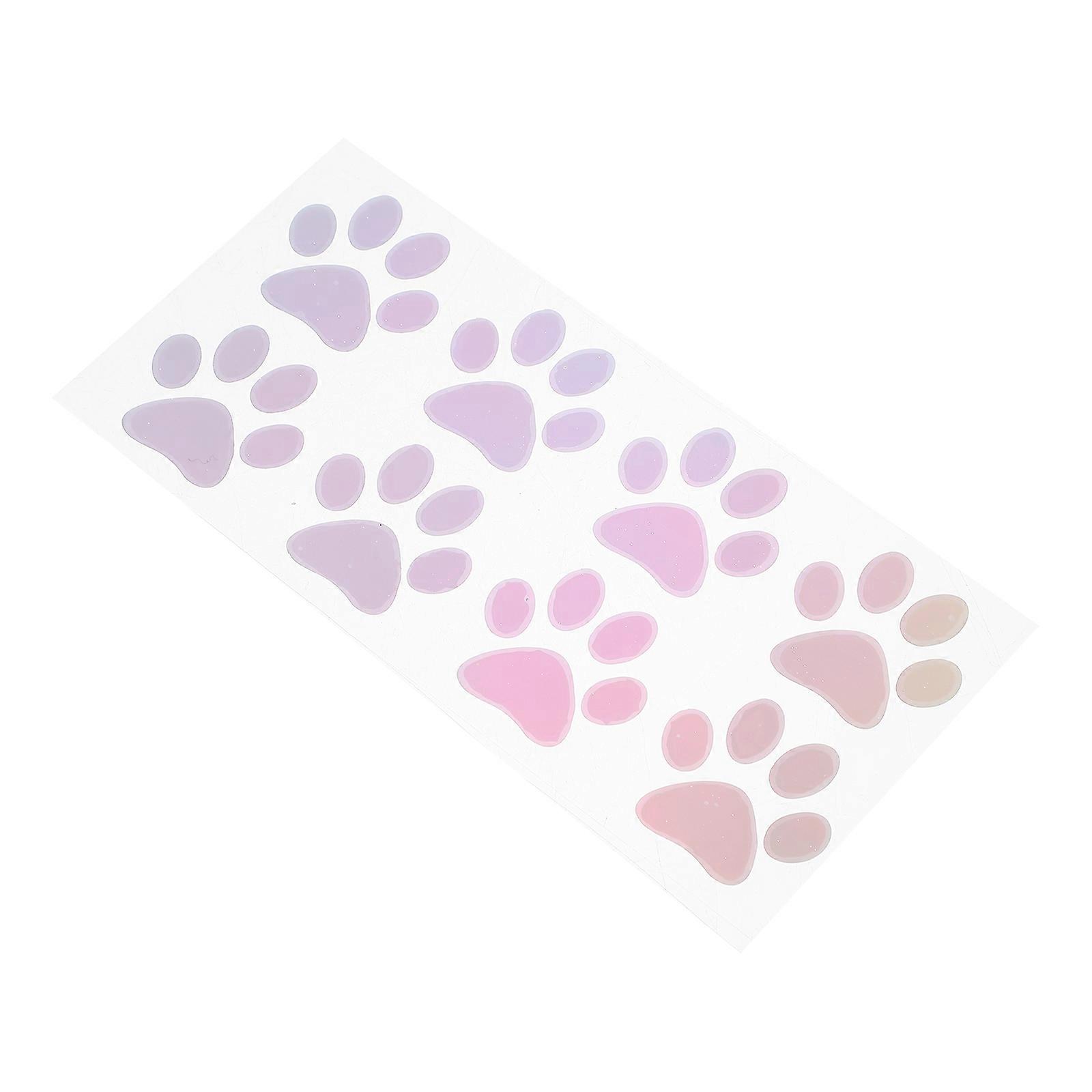 Claw Pattern Sticker Pet Material Creative Reflective Wall Decal 2Pcs