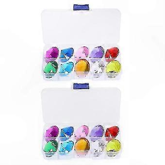 Colorful Large Diamond Toys compatible with Kids Fun and Creative Playset Big Diamond Toy Collection Box Set Educational and Entertaining Toy compatib