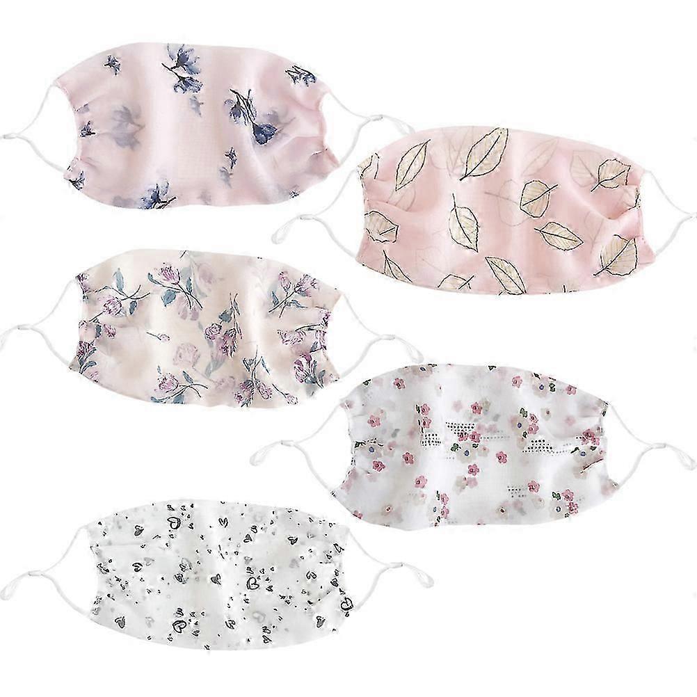 Sunshade Neck Guard Face Uv Protection Comfortable 5Pcs