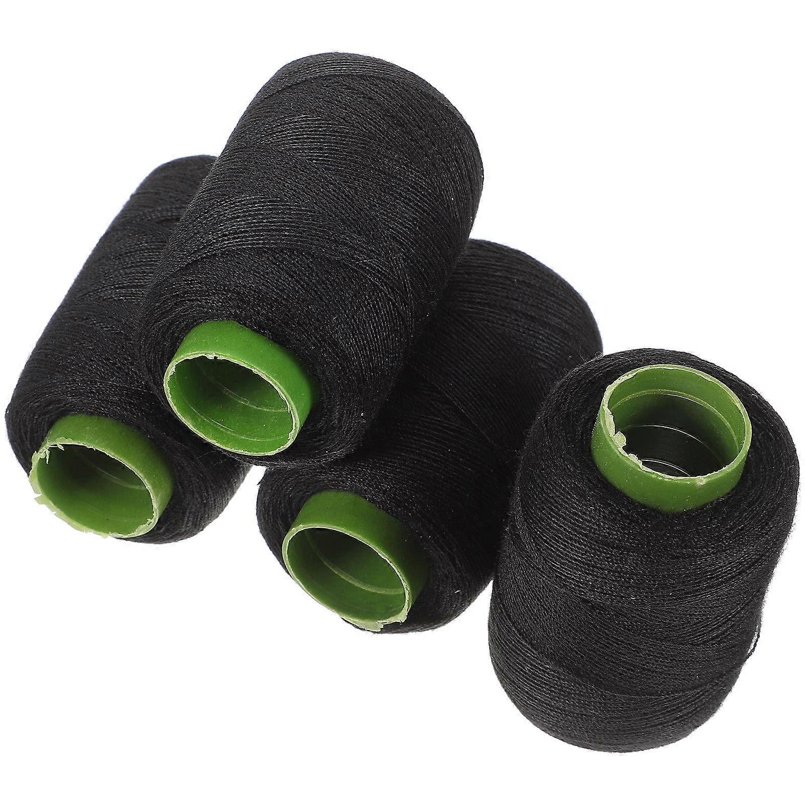 Sewing Thread Black Hand Sewing Material for Quilting 4Pcs