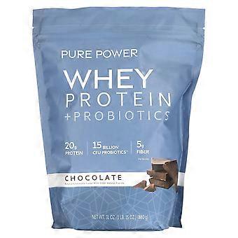 Dr. Mercola, Pure Power, Protéines de lactosérum + Probiotiques, 880 g (1 lb 15 oz)