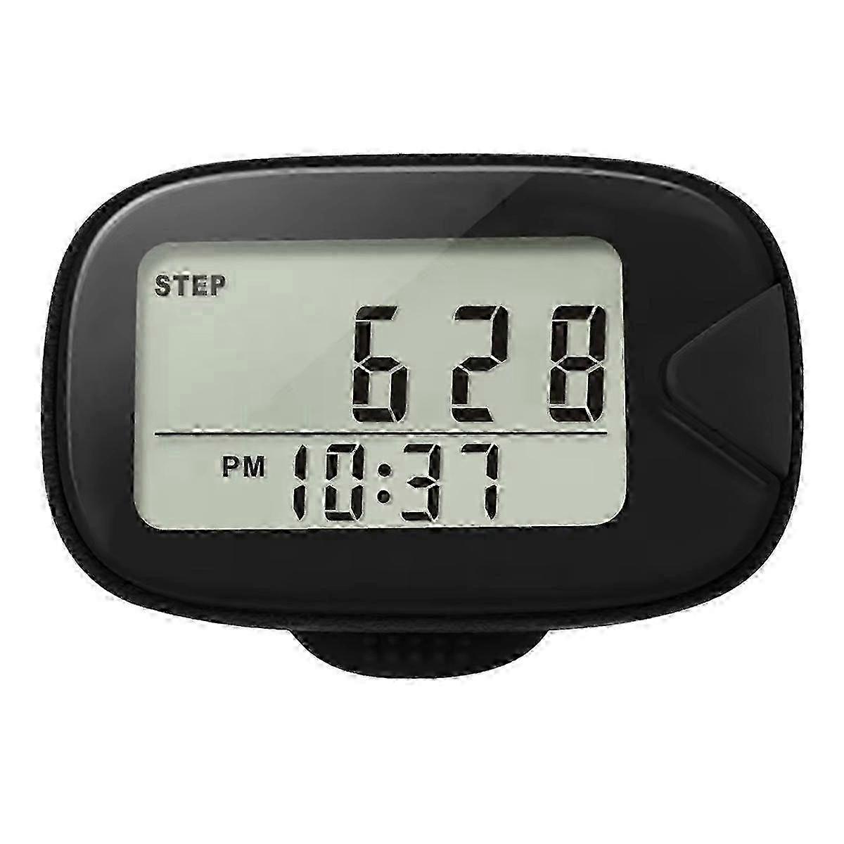 Walking Pedometer Clip-on Step Counter LCD Display Accurate Step Electronic Pedometer