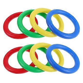 8pcs Yoga Ball Base - 18cm/7Inch Fixed Rings Showcase Holder - Anti Slip Base for Home Gym Office Fitness & Sports Basketball Volleyball Gymnastics Ba