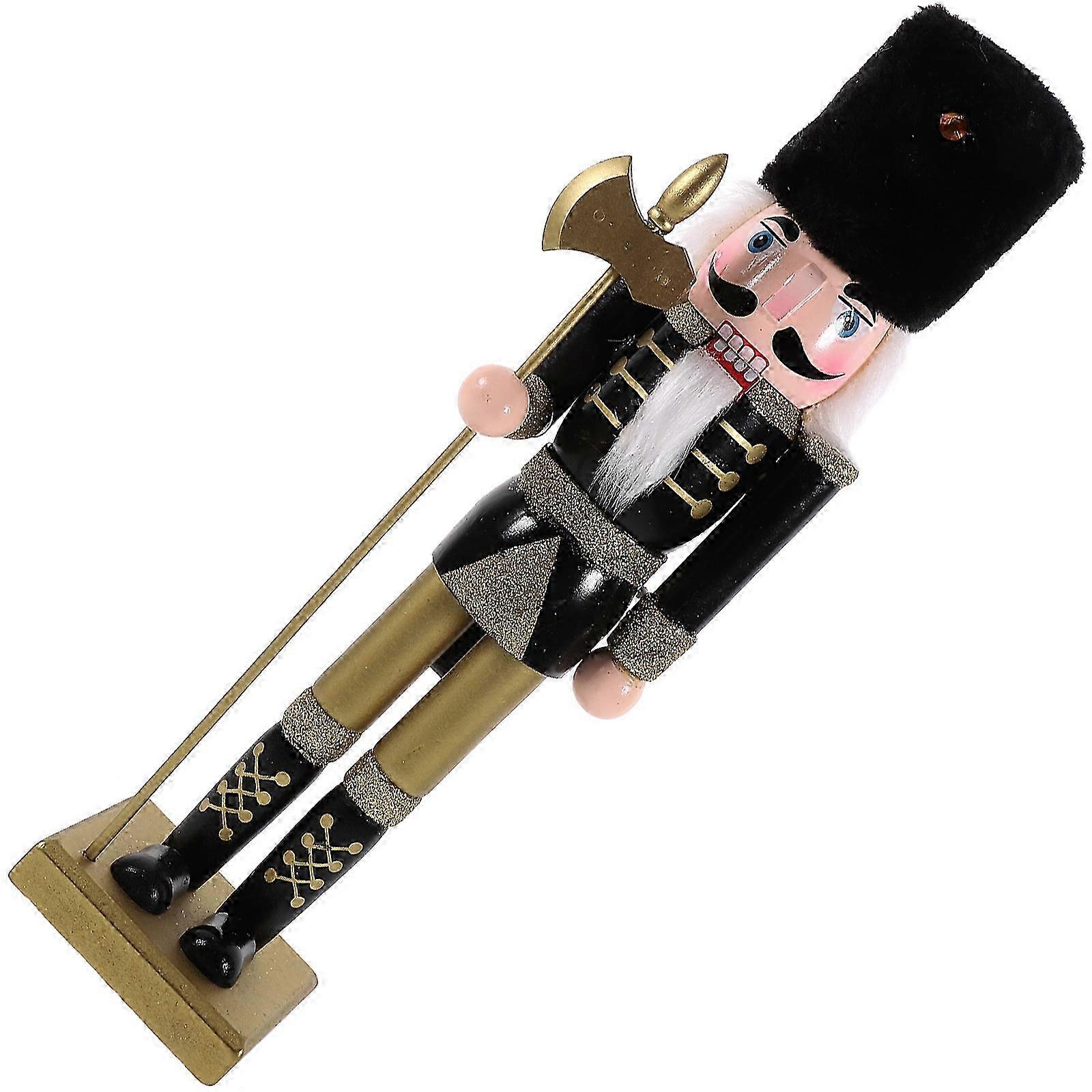Wooden Nutcracker Ornament Christmas Nutcracker Decoration compatible withDisplay