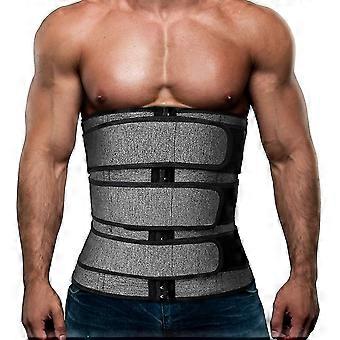 Entrenamiento Para hombre Entrenador de cintura Corsé de neopreno Sauna Recortador de sudor Adelgazamiento vientre con cinturones