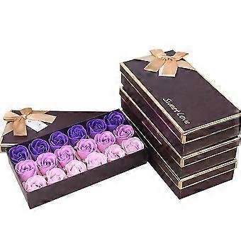 18pcs duftende rose blomst petal bad kropp såpe bryllupsfest gave