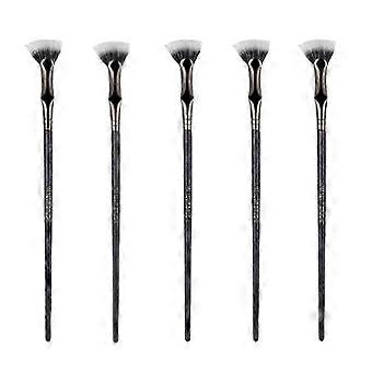 SHEVT-Scalloped Lash Brush, Fan Brush for Lashes Eyelash Separator Tool, Eyelash Comb for Upper Lower Eye 5pcs