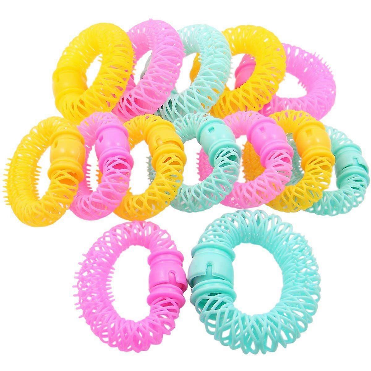 QY Lot de 14 bigoudis magiques en plastique pour cheveux bouclés, accessoires de coiffure DIY