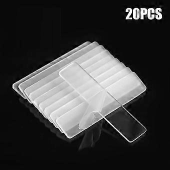 10/20Pcs Clear Acrylic Rectangle Strips For Applying Microblading Anesthesia Cream Applicator Strips Accessory Supplies