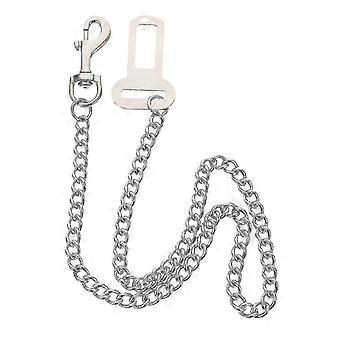 60 cm roestvrijstalen ketting autogordel voor honden, autogordel voor huisdieren, autogordel voor huisdieren, hondengordel 25-26