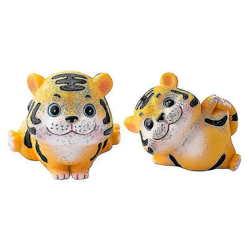 2pcs Tiger Sculpture