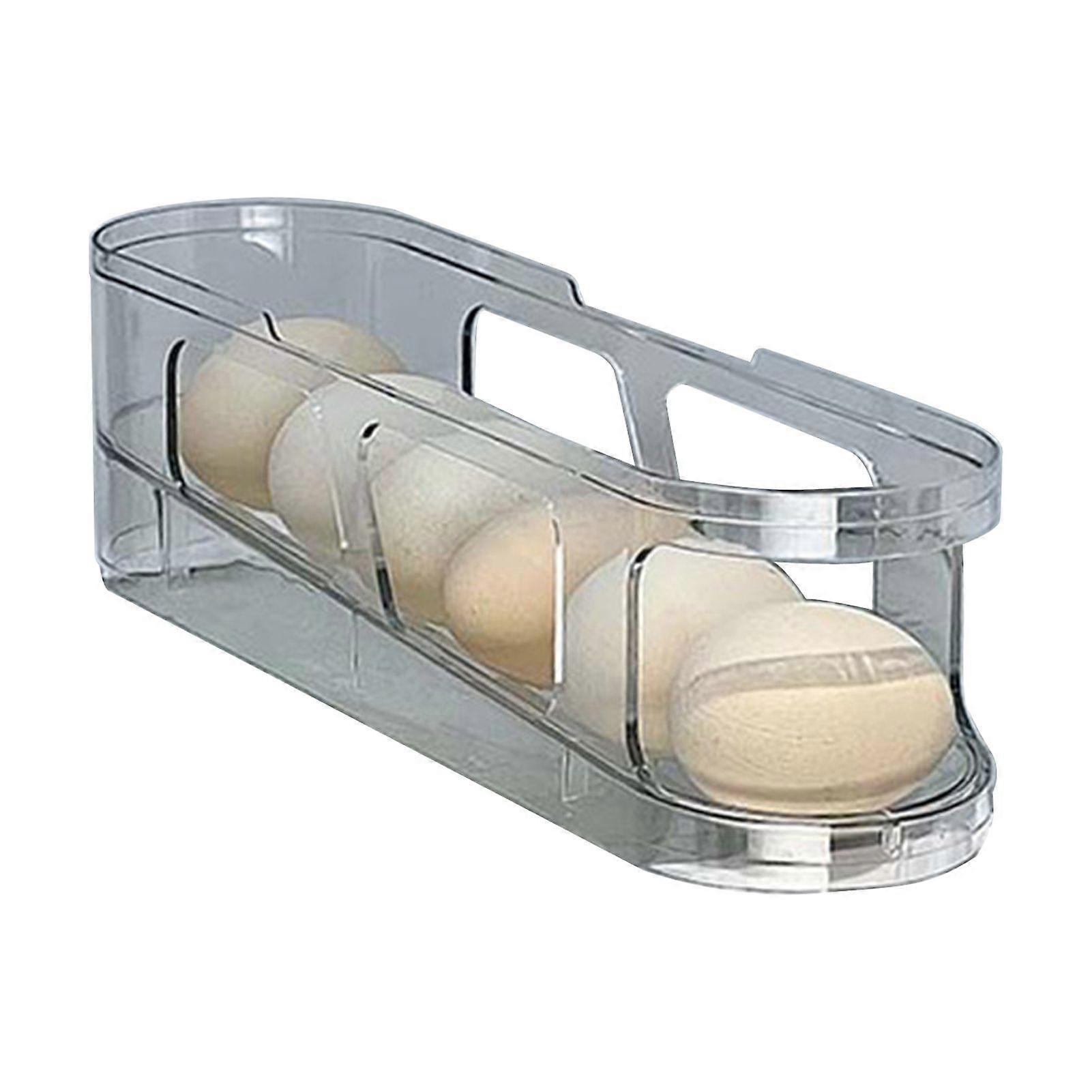 1/2/3Pcs Fridge Egg Holder Large Capacity Multi-layer Transparent Design Stackable Automatic Rolling Egg Dispenser