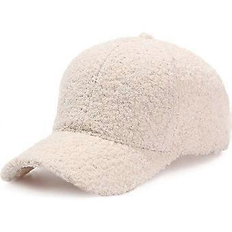 Varma vinterkepsar, teddyfleece, hiphopkeps i konstgjord lammull för män och kvinnor, l WY-26