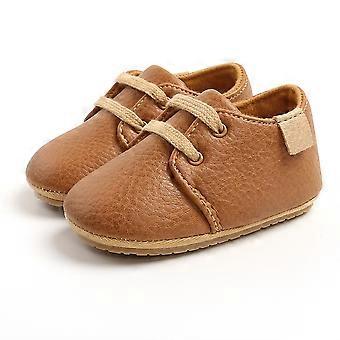 Baby Shoes Retro Leather Boy Girl Shoes Multicolor Toddler Rubber Sole Anti-slip First Walkers Infant born Moccasins