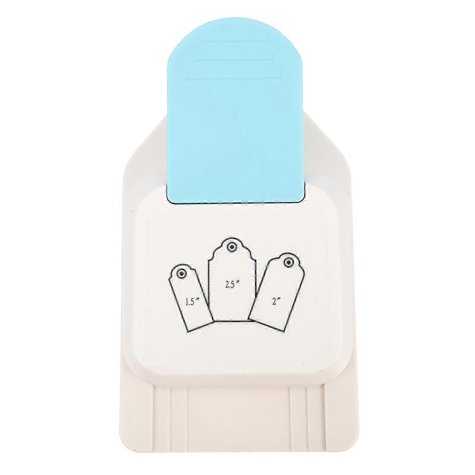 Punch compatible with Tag Label Shape Punching Machine Childrens Handmade 3.8 Cm Width Custom Widths Ergonomic Handle 1Pack