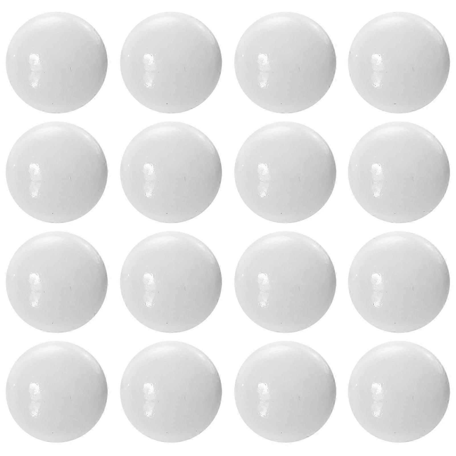 Wooden Cabinet Pull Handles White Drawer Knobs 20Pcs Practical Use