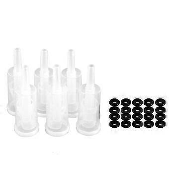 Set di gorgogliatori per la fermentazione, 20 pezzi di occhielli in silicone e 6 pezzi di gorgogliatori in plastica per la conservazione