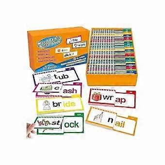 30 lezen en rijmen Flip Books, ABC Woordenschat Flash Card Educatief leesspel