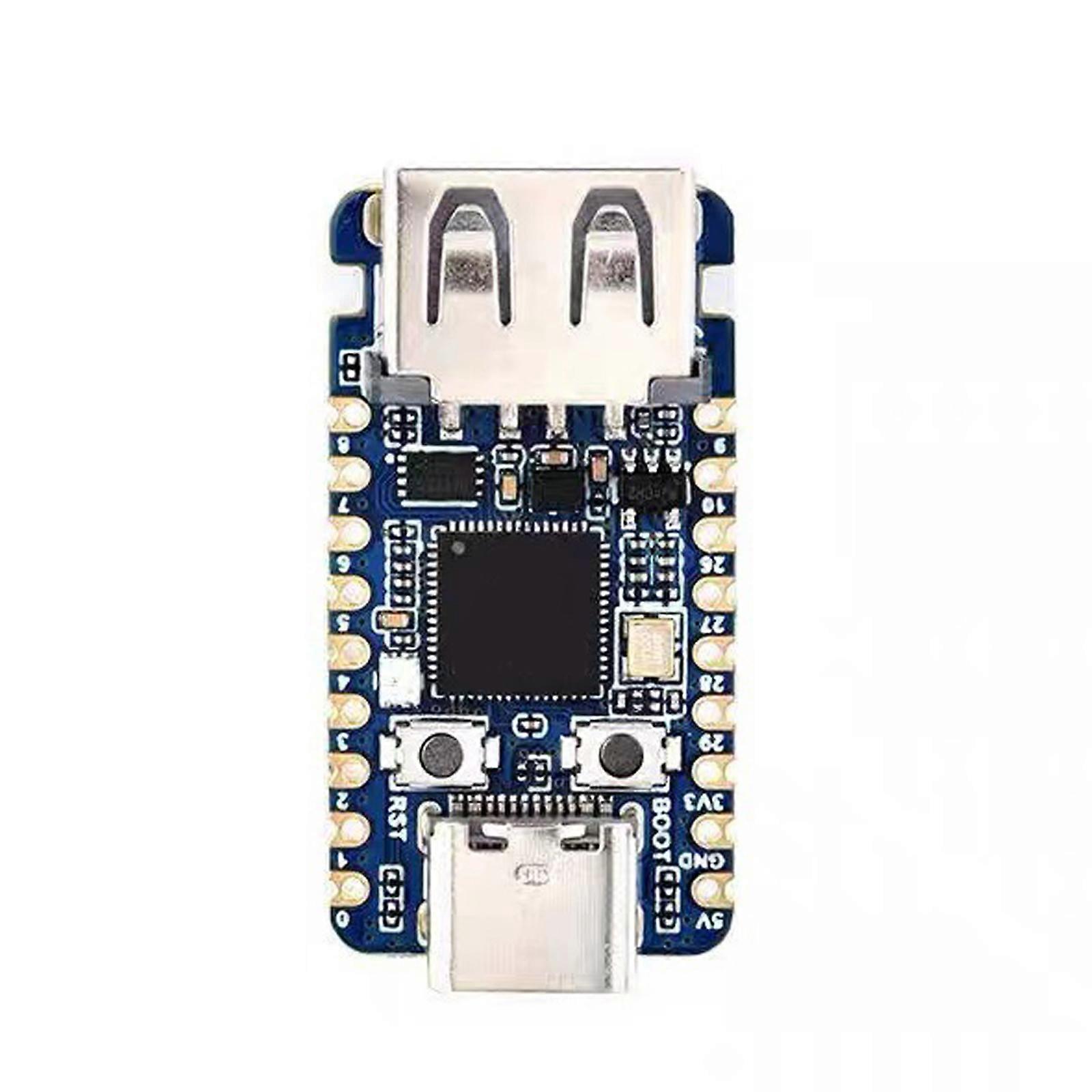 USB-A Ready RP2350 Development Board with USB C Port, Push Input Section and 15 GPIO for Coding Study, Class Use and Practice Work Multicolor