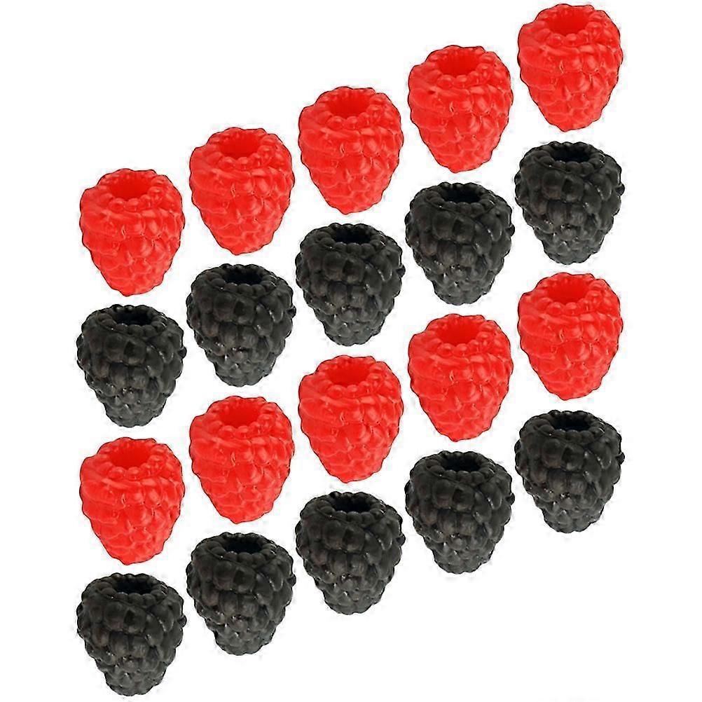 Fake Raspberry 20Pcs Artificial Raspberry Model for Kitchen Decoration