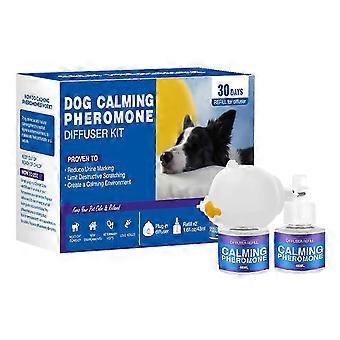 NEW Dog Calming Pheromone Diffuser Kit with Extra Refill, Anxiety Reduction Aid, Reduces Urine Marking & Destructive Scratching for Dogs