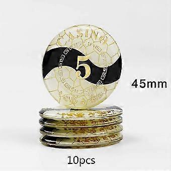 luxury crystal poker chips set of 10 round square acrylic imitation crystal casino style baccarat mahjong texas holdem game accessories