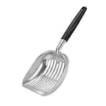 Cat Litter Scoop with Long Handle Durable Alloy Sifting Shovel for Easy Clump Removal and Pet Waste Cleaning