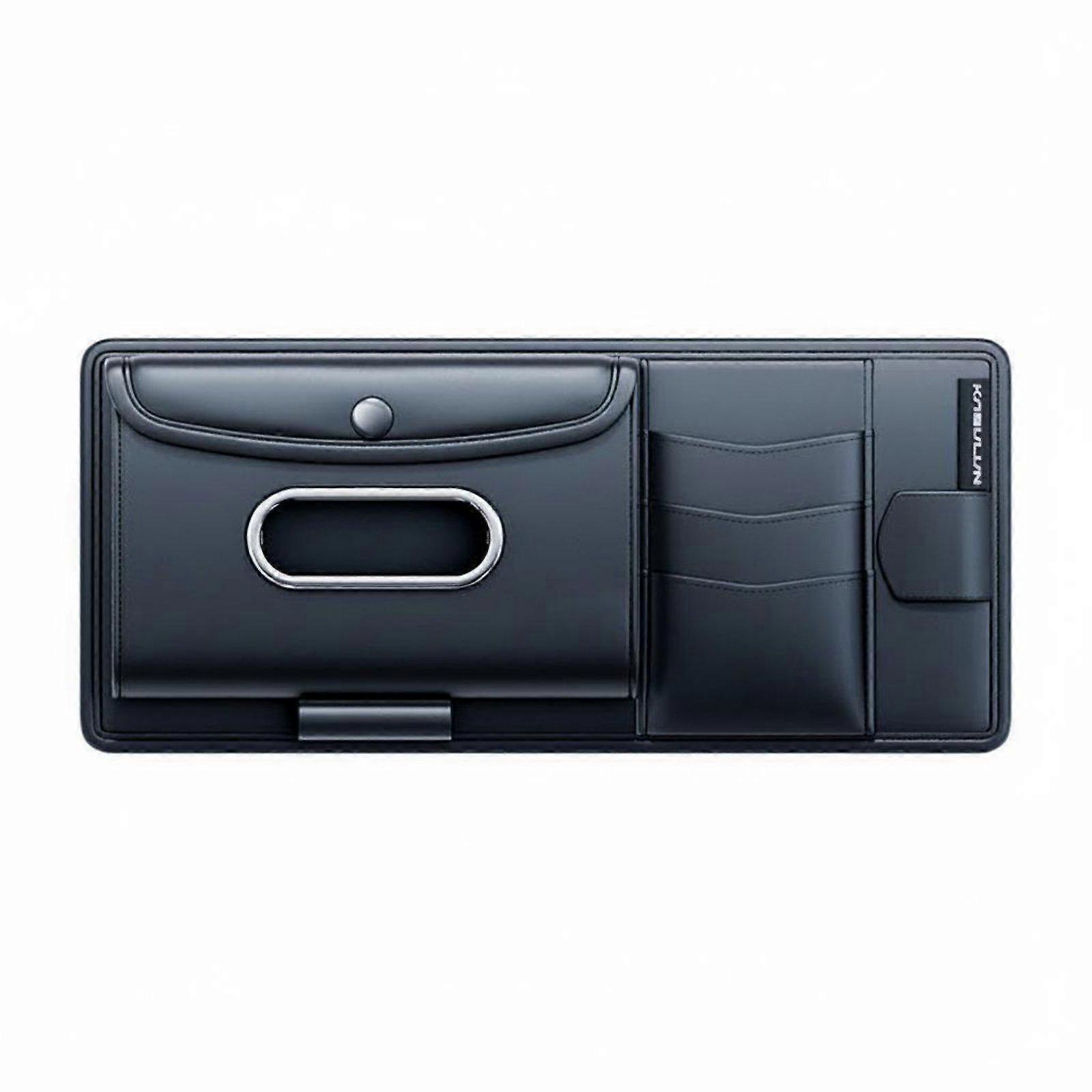 Car Sun Visor Storage Pouch Easy Installation Vehicle Document Pocket