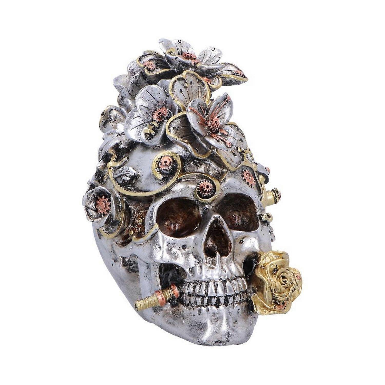 Horror & Dark Creatures Clockwork Bloom Steampunk Skull 16cm | Figurines | Acotis