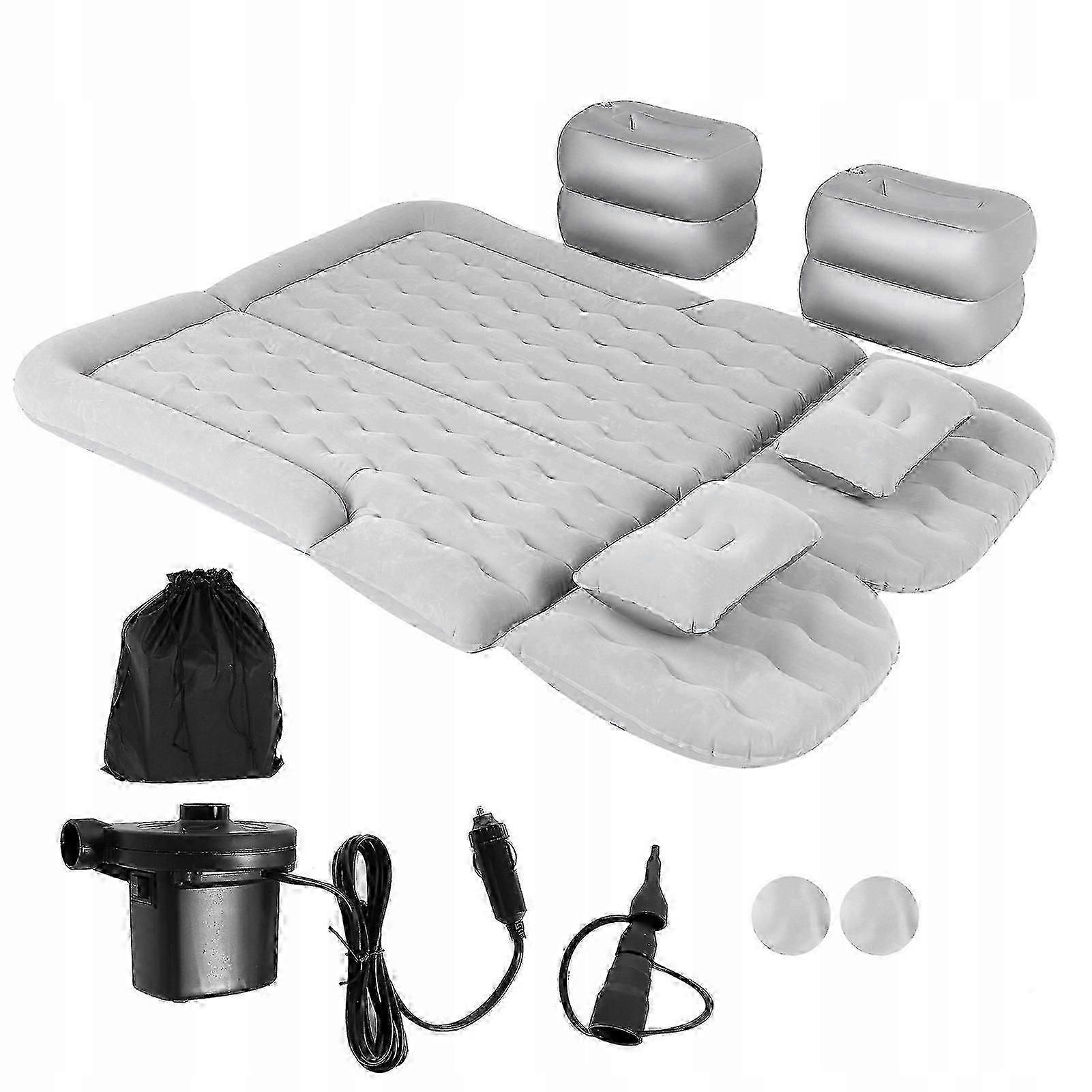 Adjustable air bed for mid-size car interiors