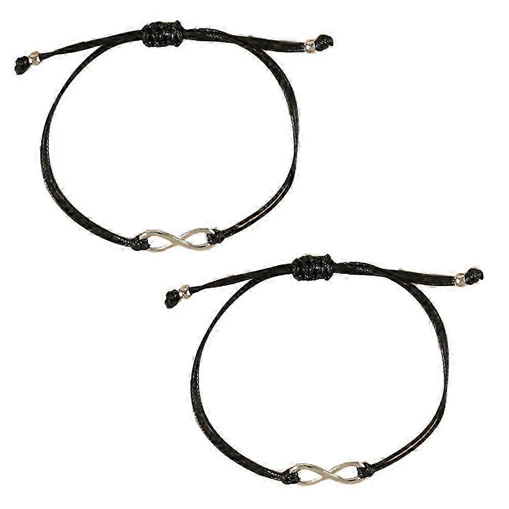 Adjustable Design Wax Braided Infinity Bracelet