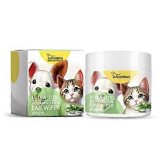 Yegbong Cat And Dog Ear Cleaning Cotton Pads  Soothes Pets' Ear Discomfort And Cleans Ear Dirt