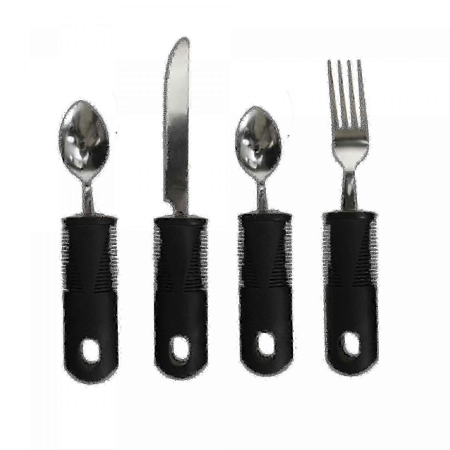Comcompatible witht Grip 4-Piece Utensil Set compatible with Efcompatible withtless Dining