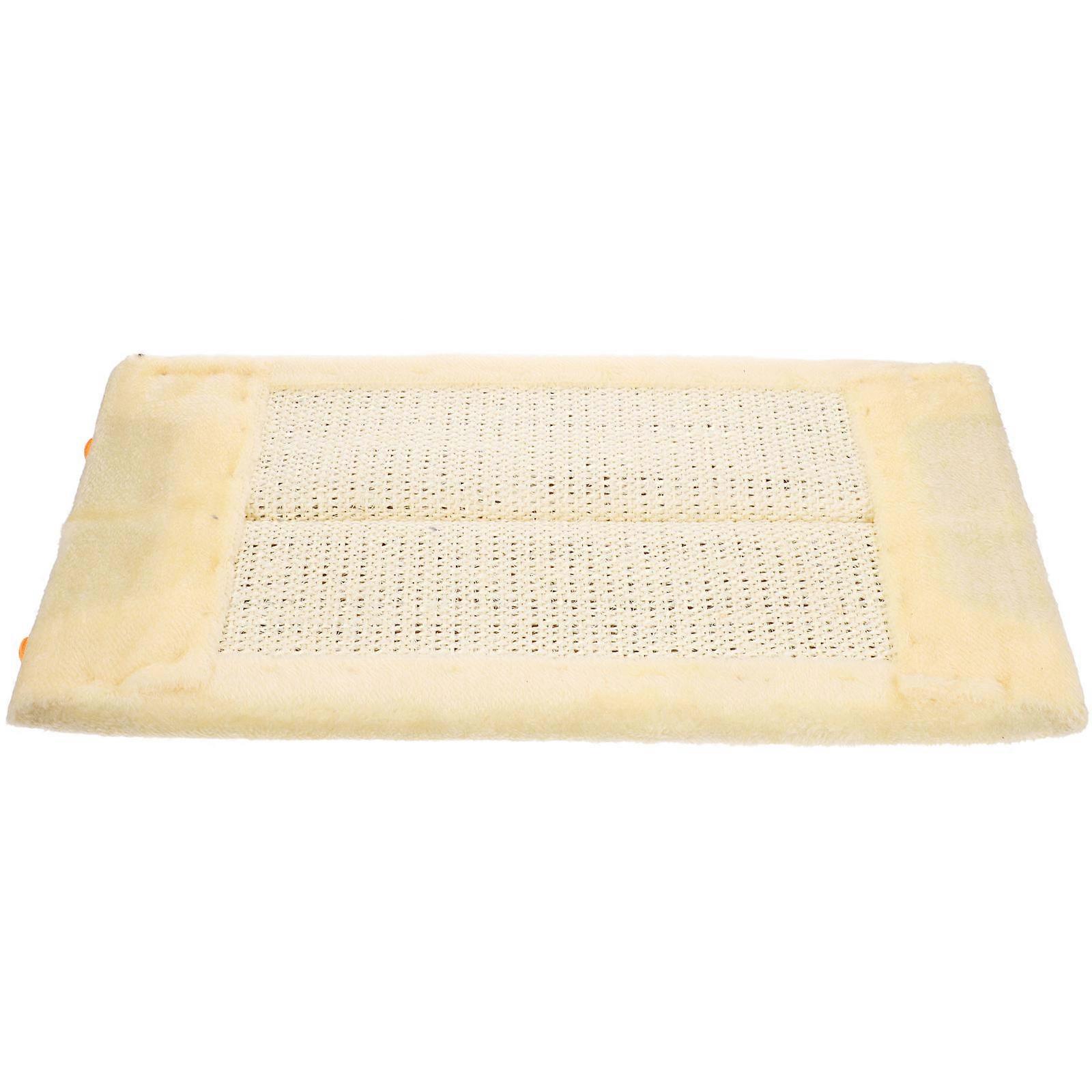 Cat Scratching Post for Pet Scratch Board Beige Wall Mounted