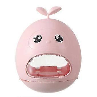 Pink Interactive Slow Feeder - Gravity Wobble Adjustable Hole Pet Toy