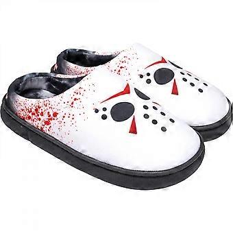 Friday the 13th Jason's Mask Men's Bubble Clog Slippers