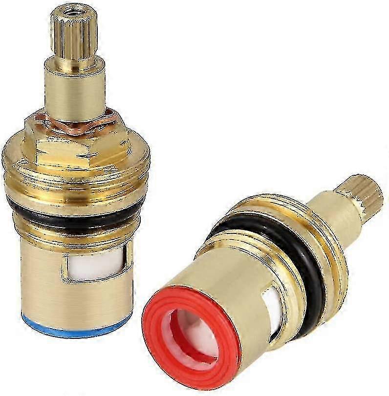 2pcs Universal Replacement Brass Ceramic Disc Tap Valve Insert