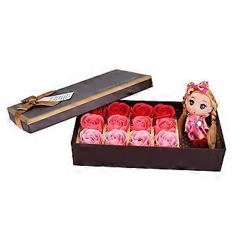 Rose Soap Gift Bath Soap Box with Doll for Wedding Gift