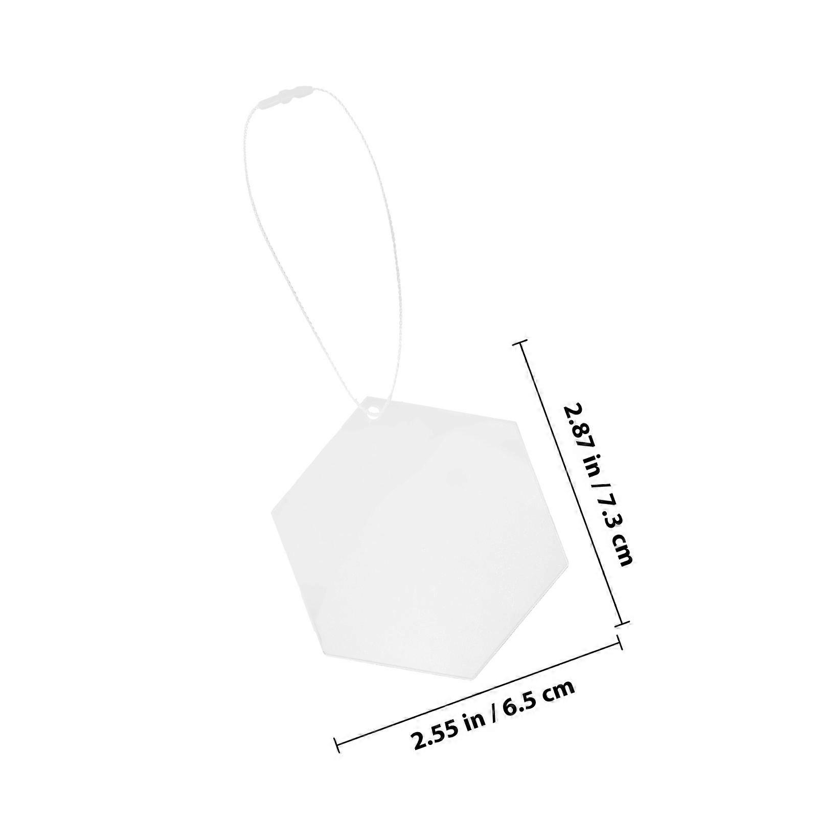 Hexagonal Acrylic Decorations for Christmas Tree Hanging Ornaments 1Set