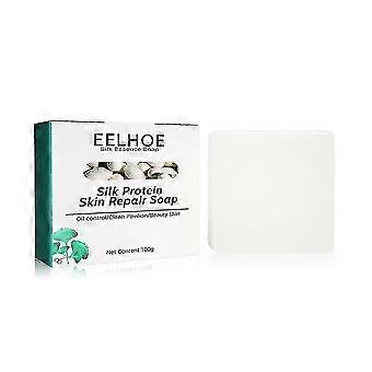 13Pcs Goat Milk Silk Protein Soap Deep Cleansing Oil Control Moisturizing Face Body Skin Care Soap 100g