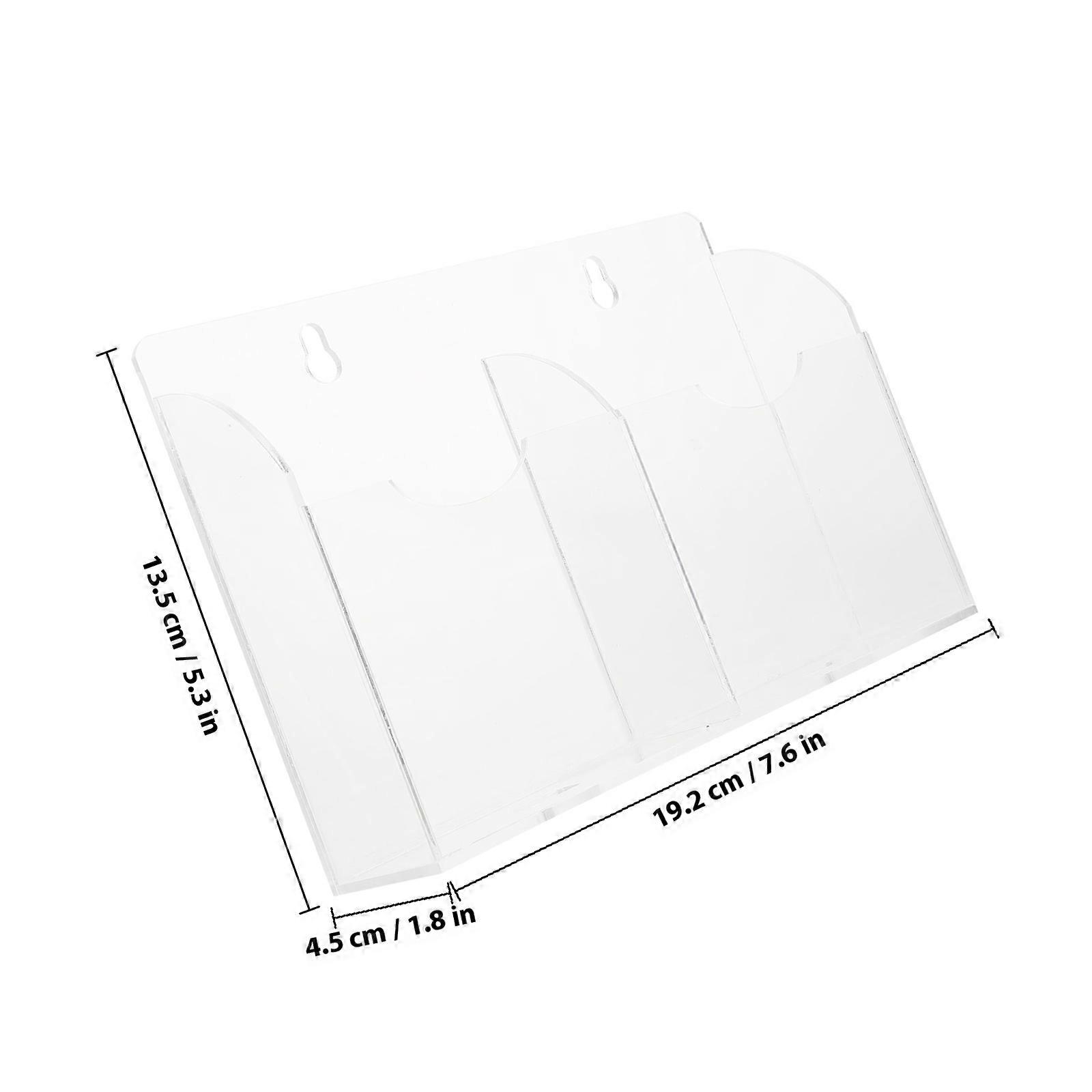 Remote Controller Holder Wall Mount Acrylic Storage Organizer