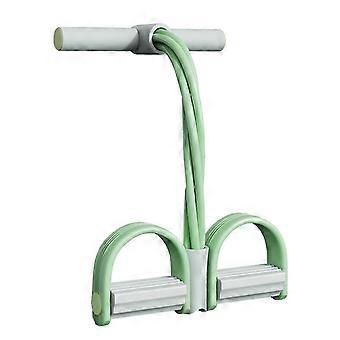 6-rörs sit-ups-motståndsband med fotpedaler, träningsutrustning för hemmagym för mag- och helkroppsträning