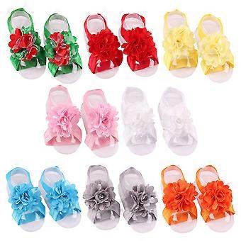Baby-Fußbänder mit Blumenmuster zur Dekoration, 16-teiliges Set