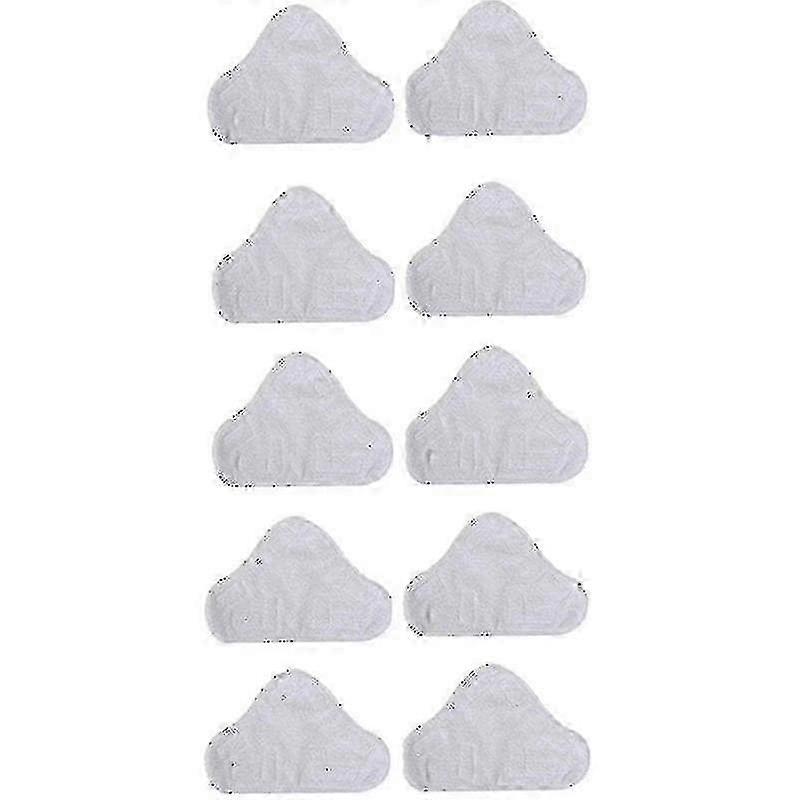 10 Pack Replacement Steam Mop Microfiber Cloth Pad compatible with H2o Mop X5 Triangular Drag